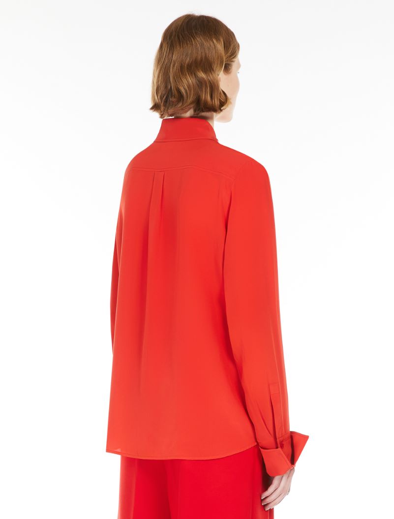 Crêpe shirt - RED - Sportmax