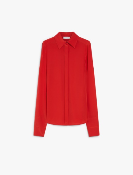 Crêpe shirt - RED - Sportmax