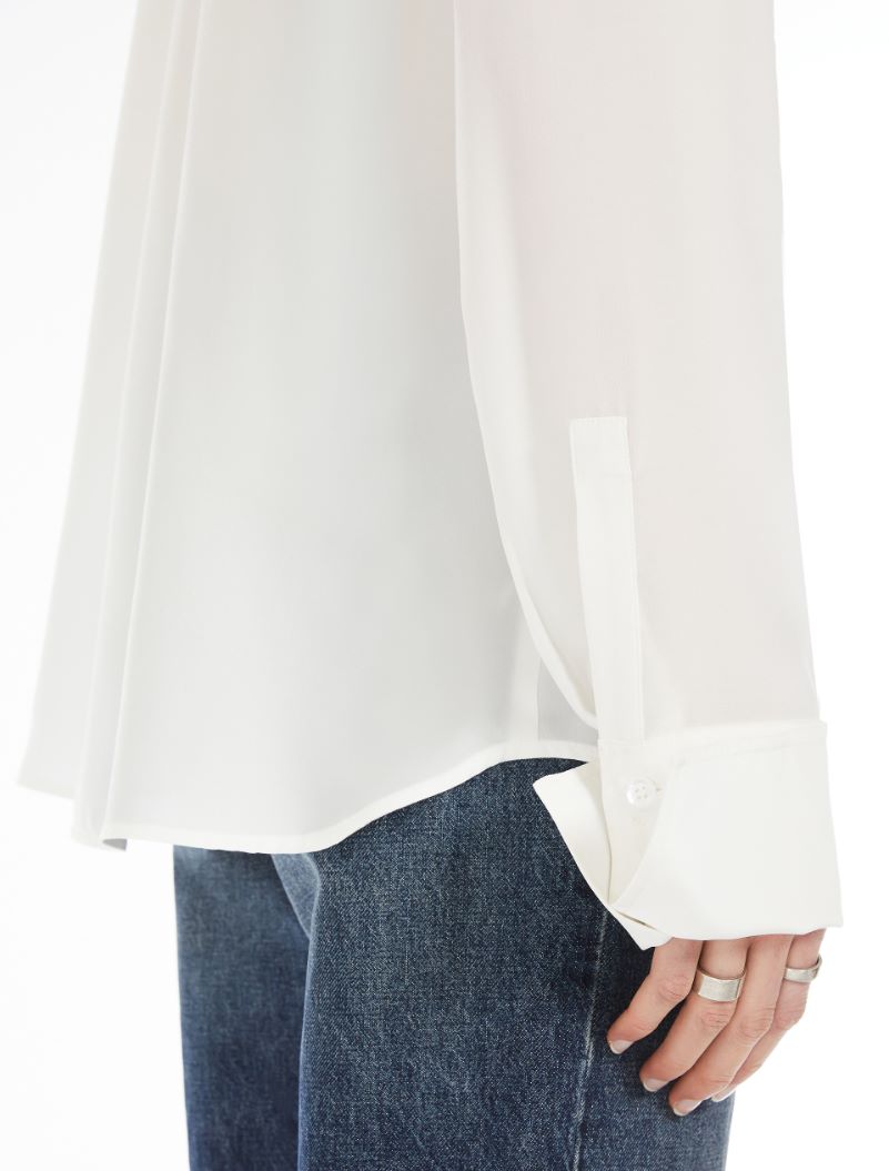 Crêpe shirt - WHITE - Sportmax