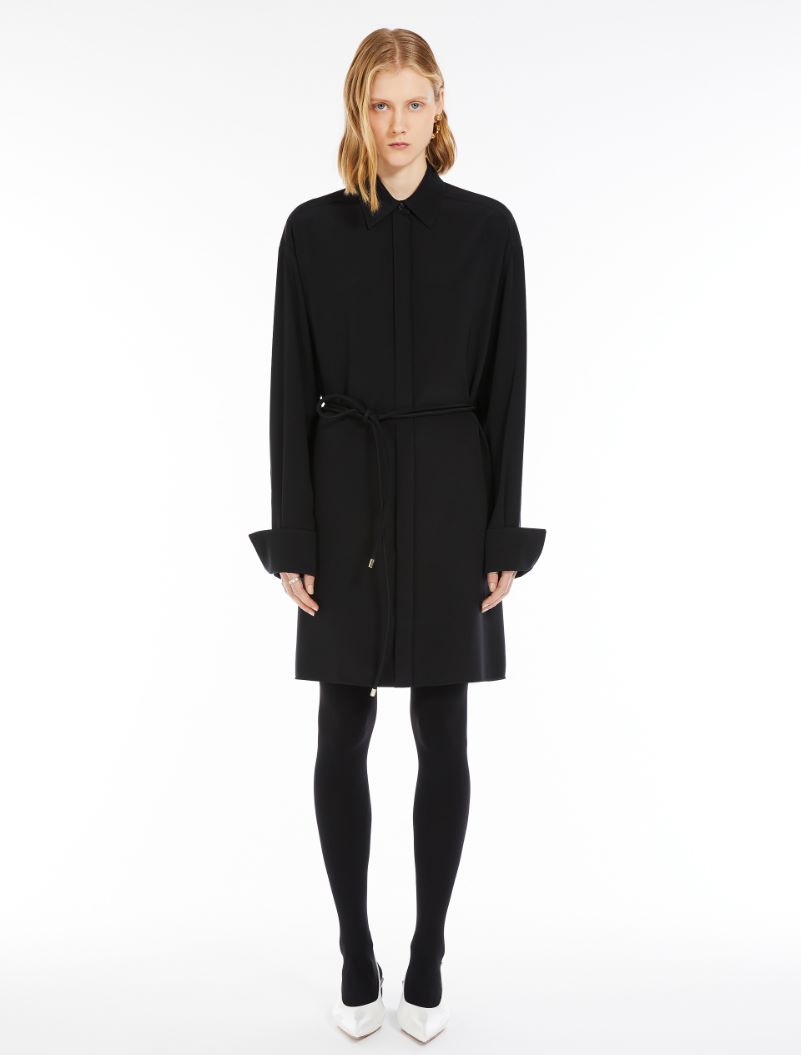 Oversized shirt dress - BLACK - Sportmax