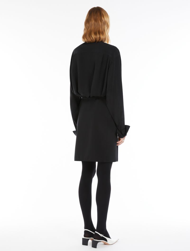 Oversized shirt dress - BLACK - Sportmax