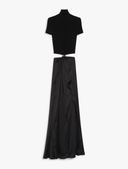 Two-piece viscose dress - BLACK - Sportmax