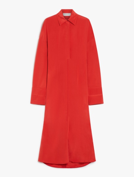 Long mermaid shirt dress - RED - Sportmax