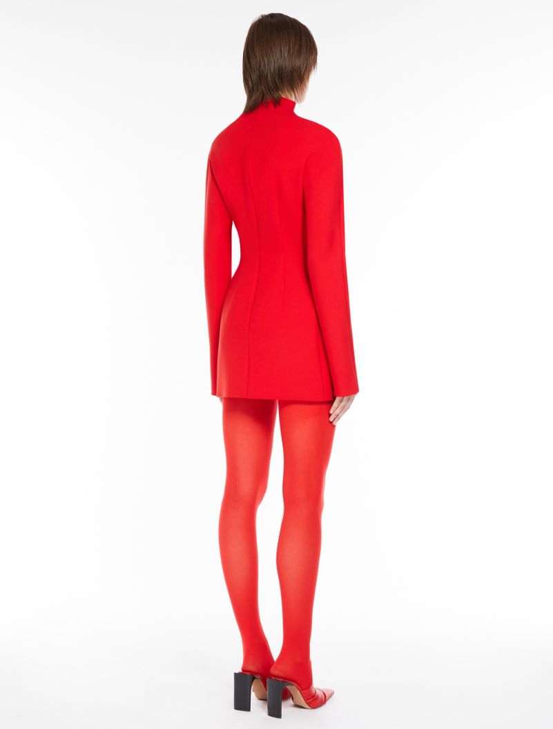 Wool blend short dress - RED - Sportmax