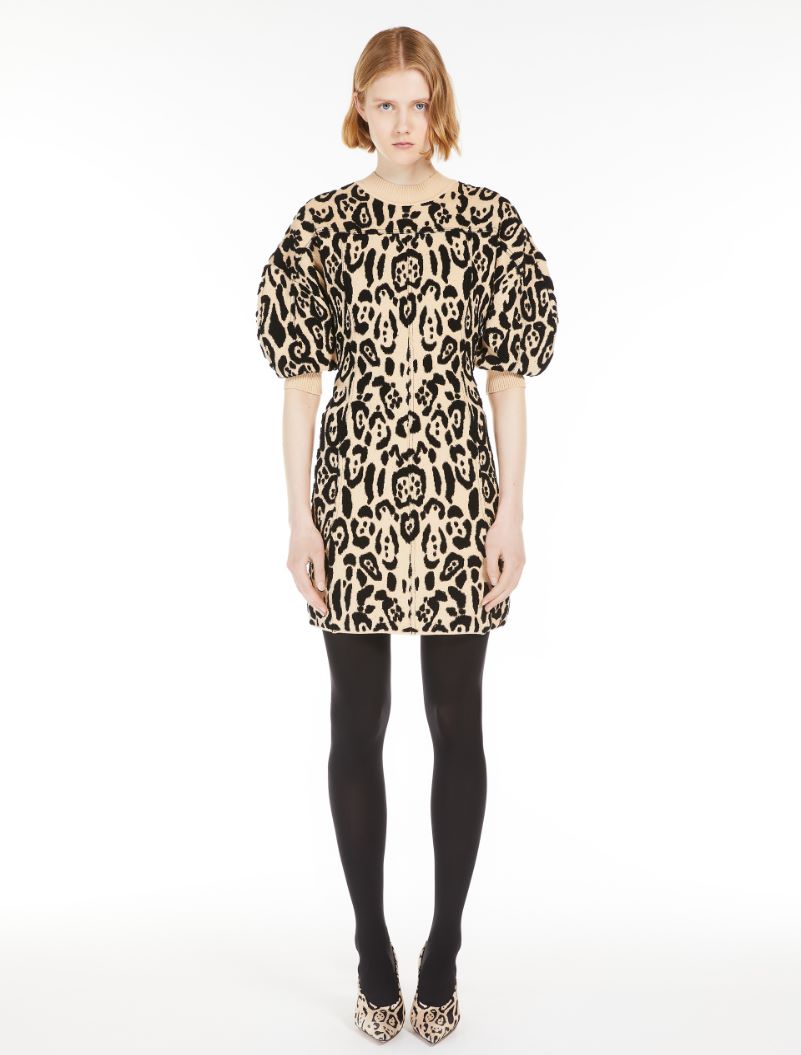 Animal-print terry dress - BEIGE - Sportmax