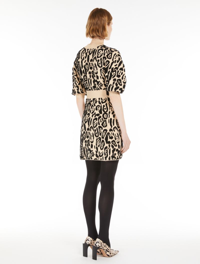 Animal-print terry dress - BEIGE - Sportmax