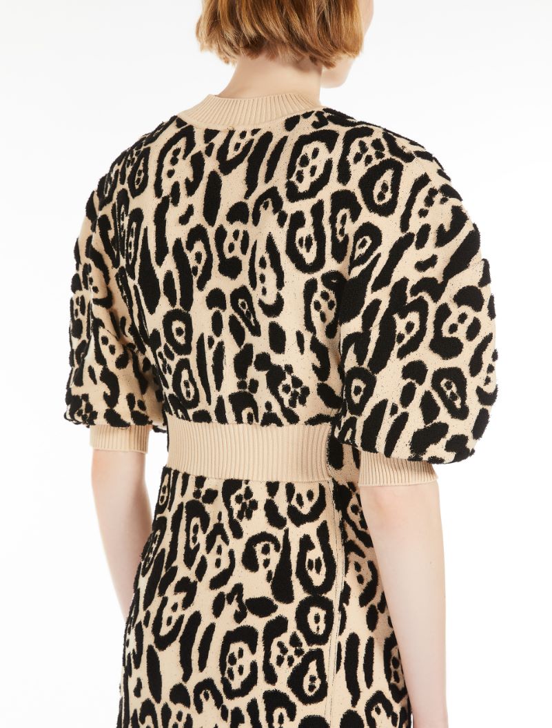 Animal-print terry dress - BEIGE - Sportmax