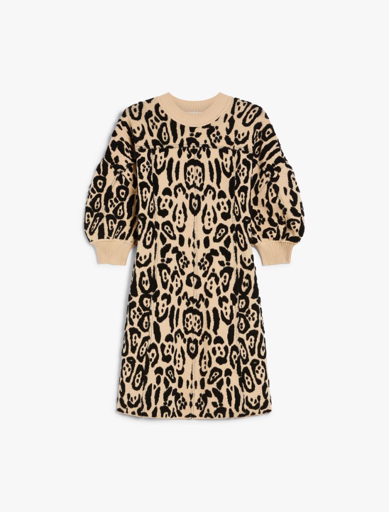 Animal-print terry dress - BEIGE - Sportmax