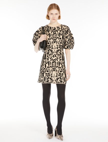 Animal-print terry dress - BEIGE - Sportmax