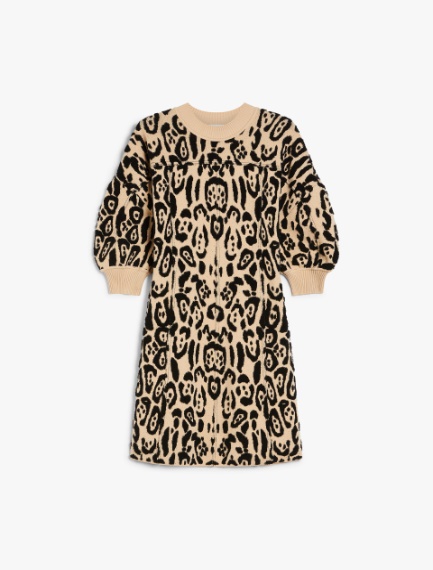 Animal-print terry dress - BEIGE - Sportmax