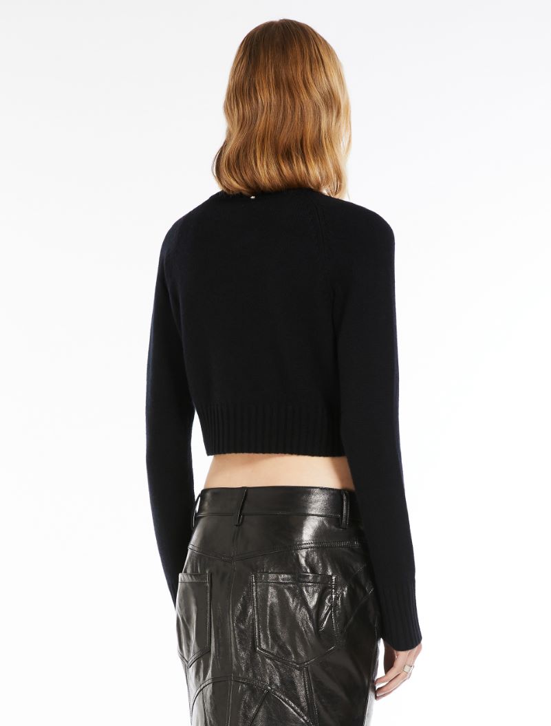 Cashmere and wool jumper - BLACK - Sportmax