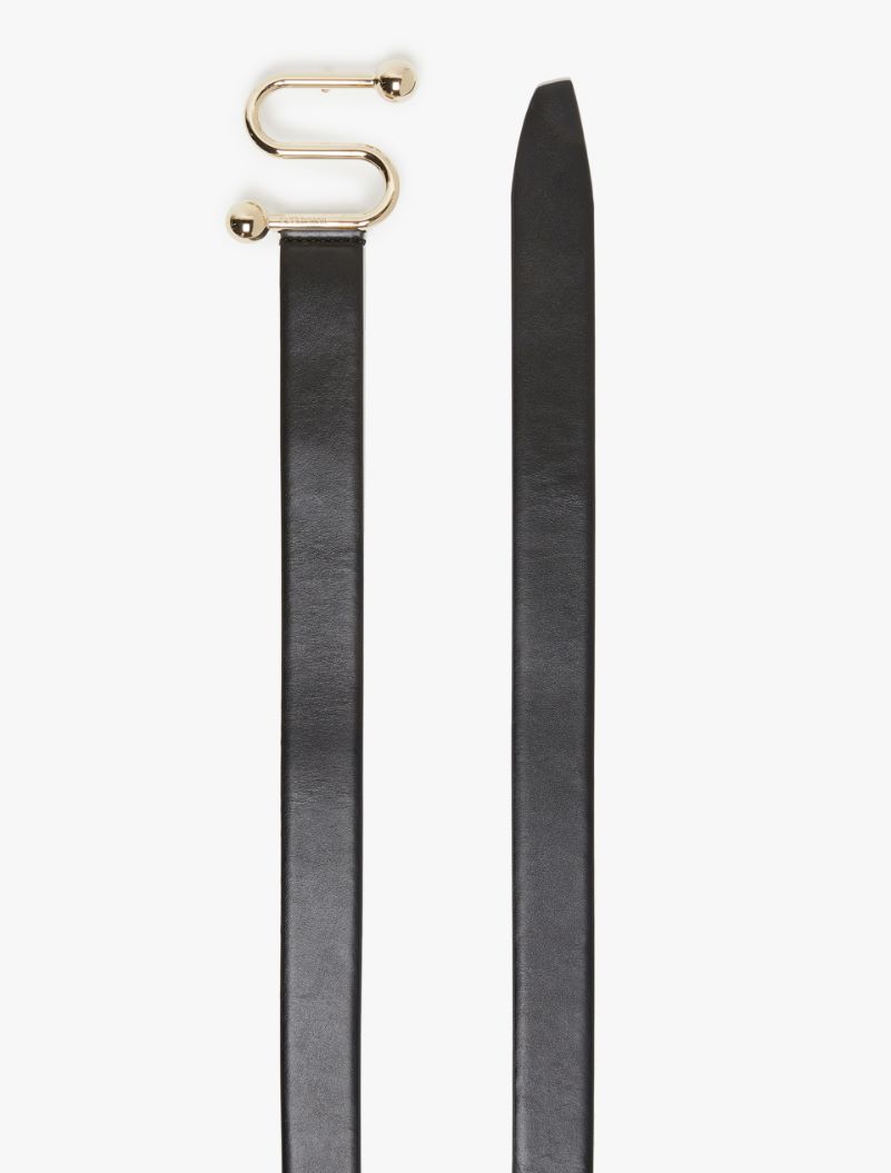 Sportmax monogram belt with buckle - BLACK - Sportmax