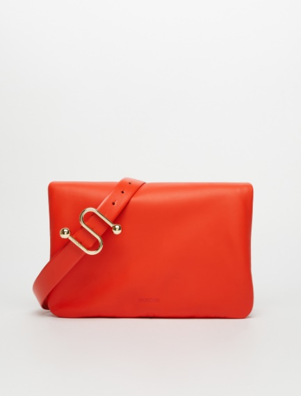 Soffy bag in nappa imbottita - ROSSO ARANCIO - Sportmax