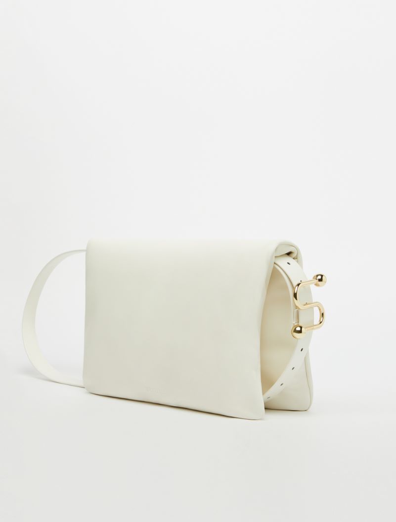 Padded nappa-leather envelope bag - IVORY - Sportmax