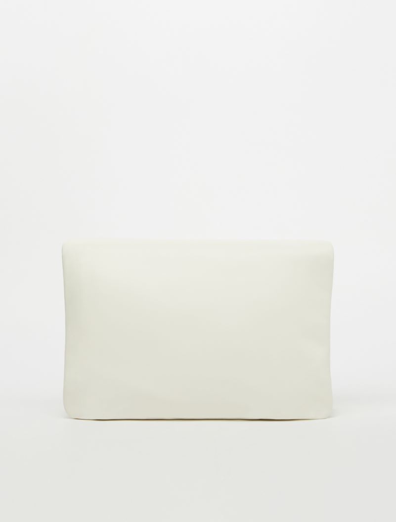 Padded nappa-leather envelope bag - IVORY - Sportmax