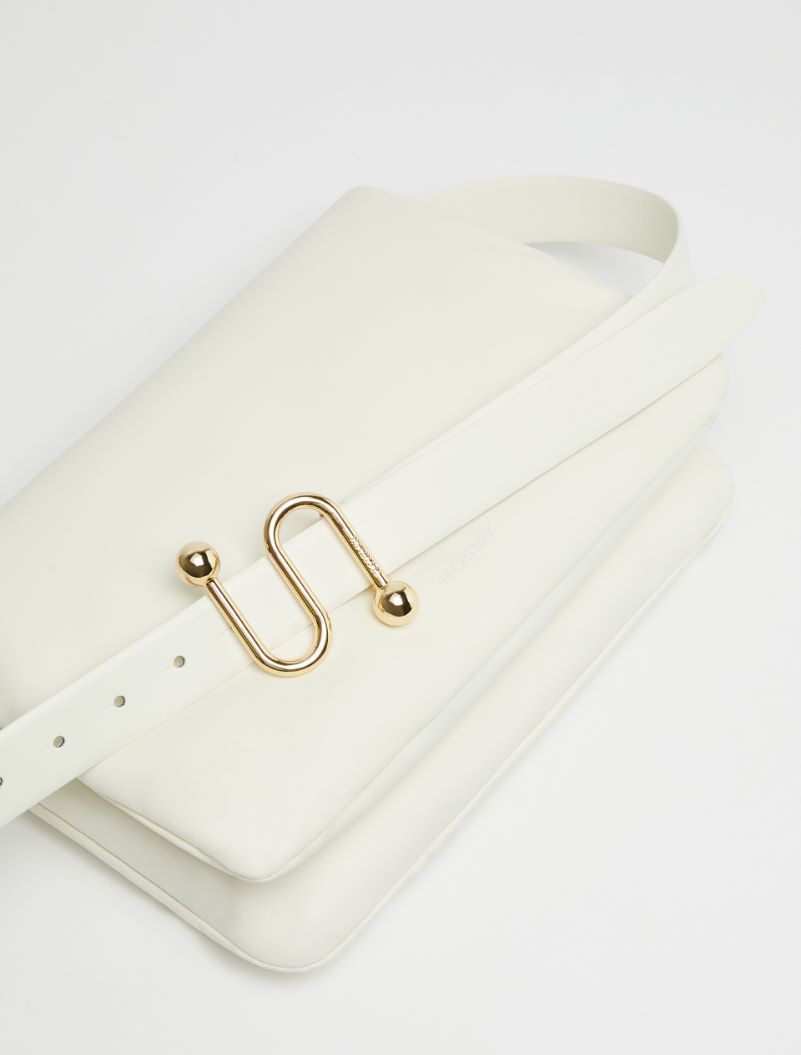 Padded nappa-leather envelope bag - IVORY - Sportmax