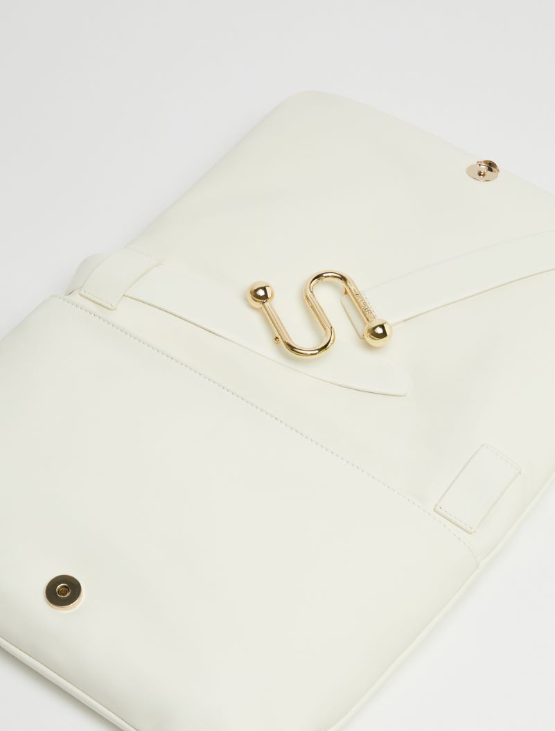 Padded nappa-leather envelope bag - IVORY - Sportmax