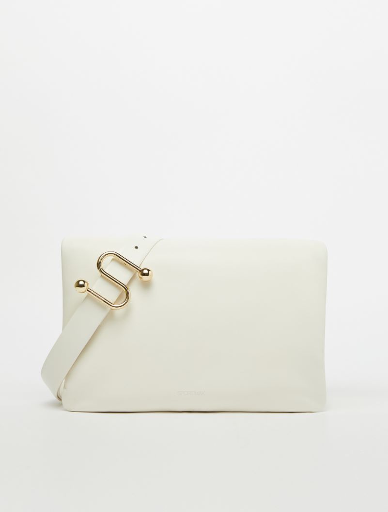 Padded nappa-leather envelope bag - IVORY - Sportmax