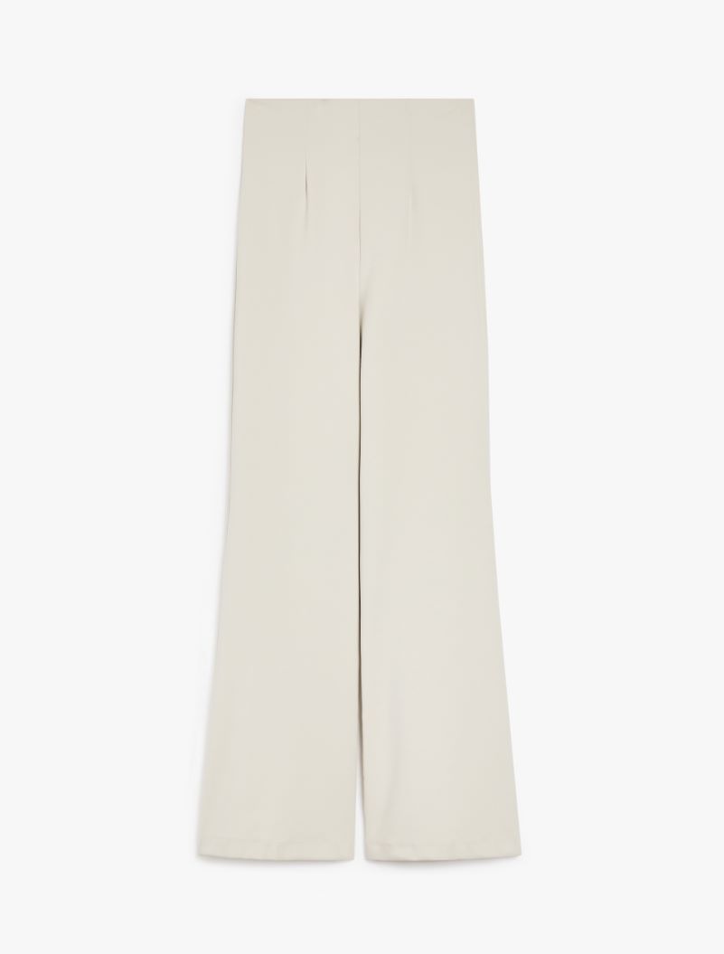 High-waisted scuba jersey trousers - TURTLEDOVE - Sportmax