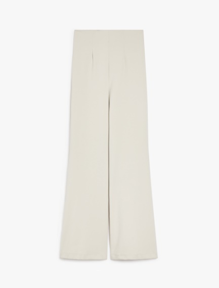 High-waisted scuba jersey trousers - TURTLEDOVE - Sportmax