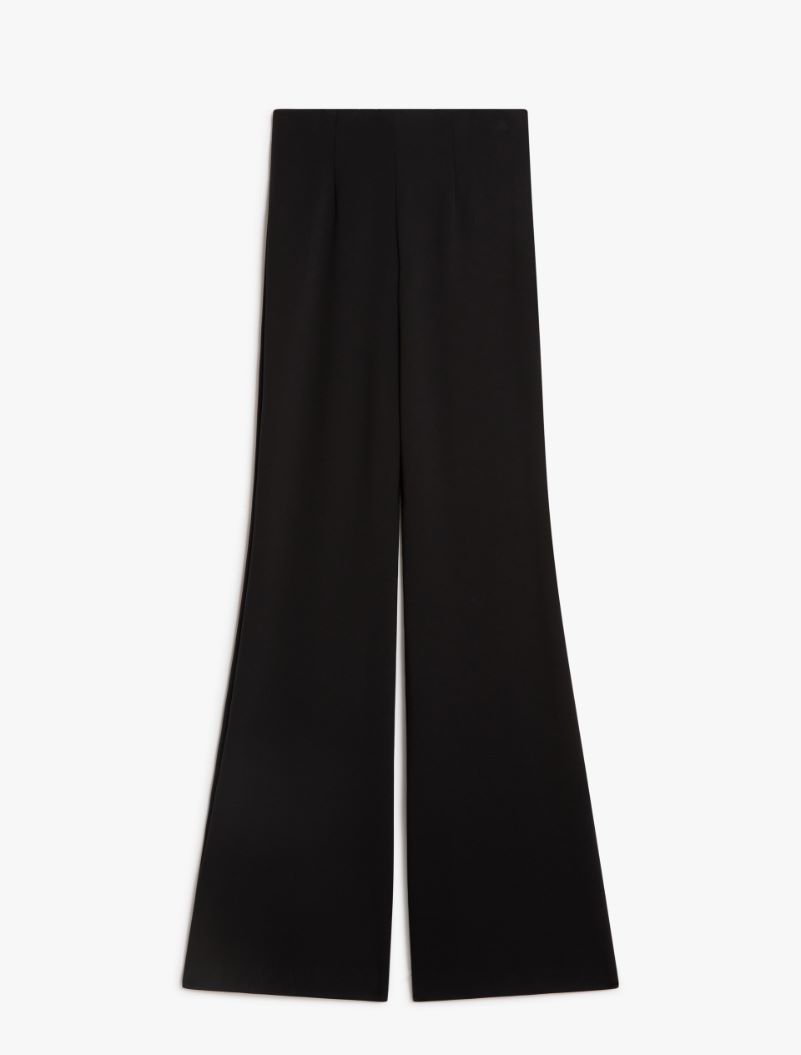 High-waisted scuba jersey trousers - BLACK - Sportmax