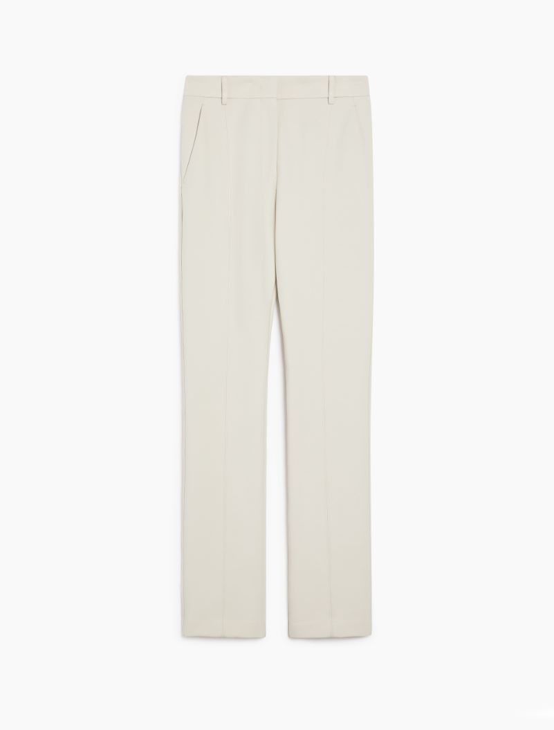 Fitted trousers in crêpe jersey - TURTLEDOVE - Sportmax