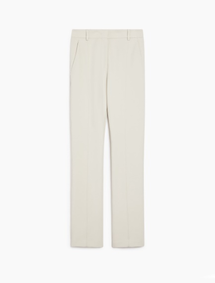 Fitted trousers in crêpe jersey - TURTLEDOVE - Sportmax