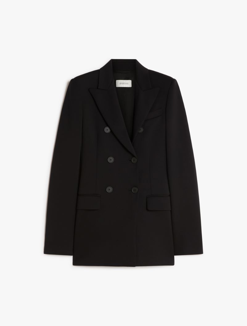 Scuba jersey blazer - BLACK - Sportmax