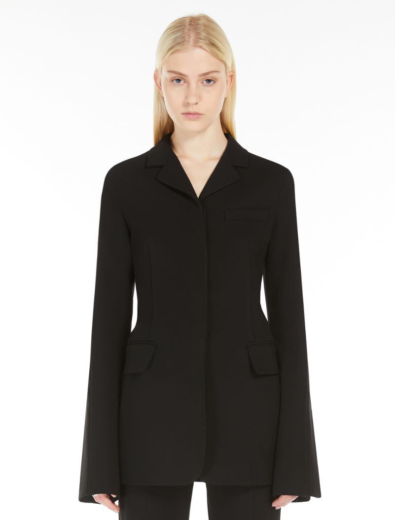 Crêpe jersey blazer - BLACK - Sportmax