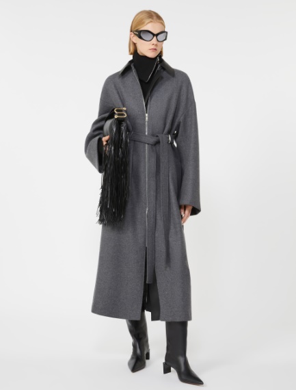 Wool coat - DARK GREY - Sportmax