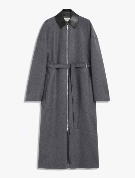 Wool coat - DARK GREY - Sportmax
