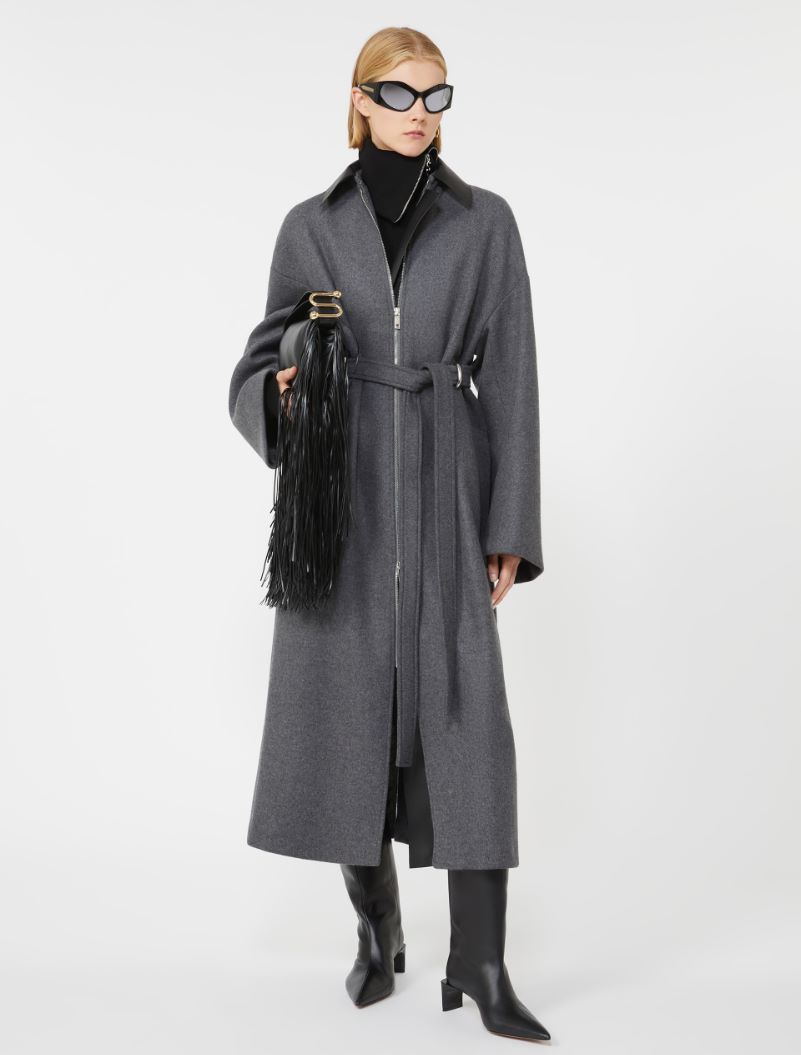 Wool coat - DARK GREY - Sportmax