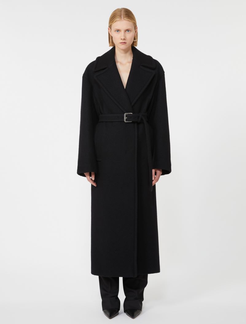 Double-sided pure wool coat - BLACK - Sportmax - 2