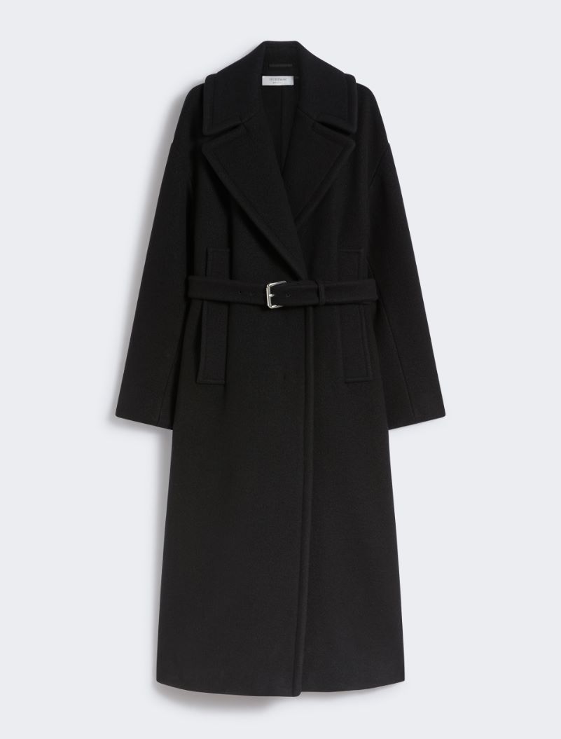 Double-sided pure wool coat - BLACK - Sportmax - 7