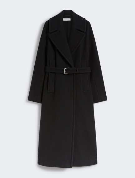 Double-sided pure wool coat - BLACK - Sportmax