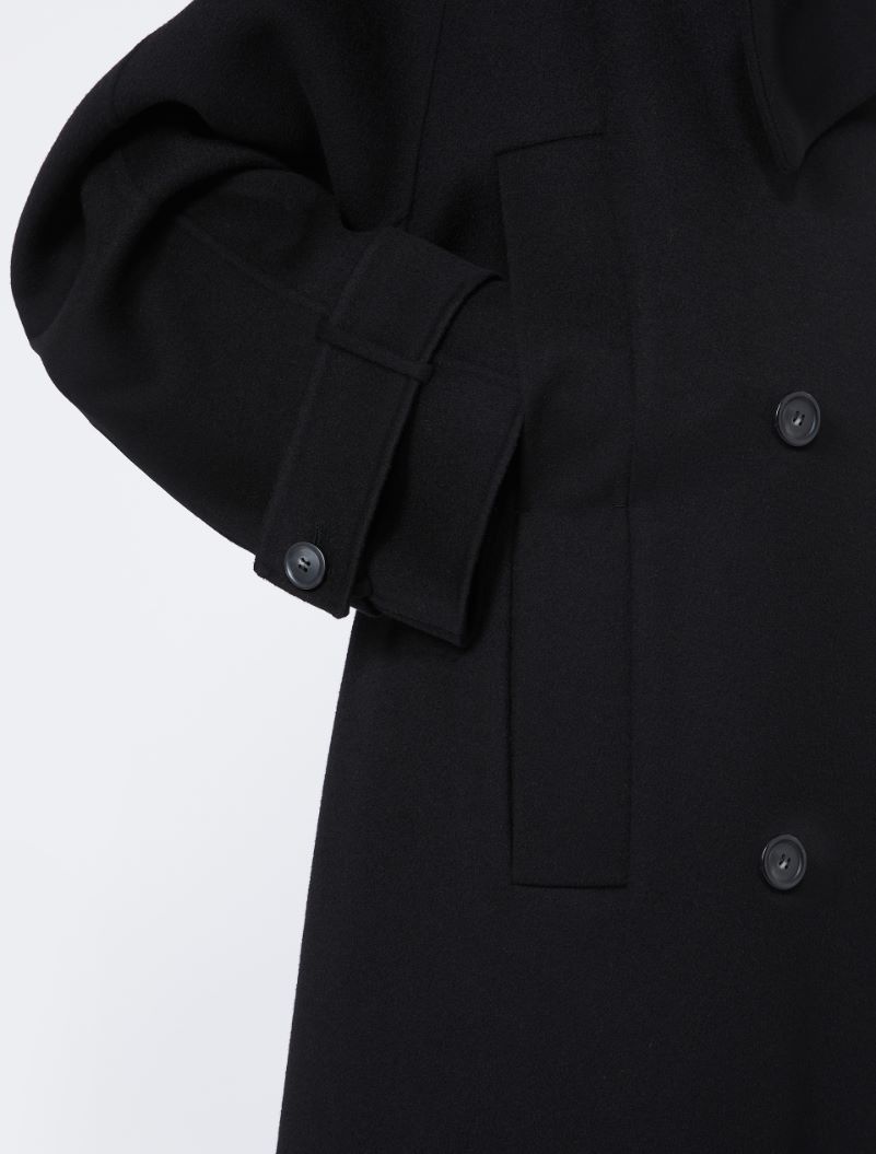 Double-faced pure wool trench coat - RUNWAY - BLACK - Sportmax - 6