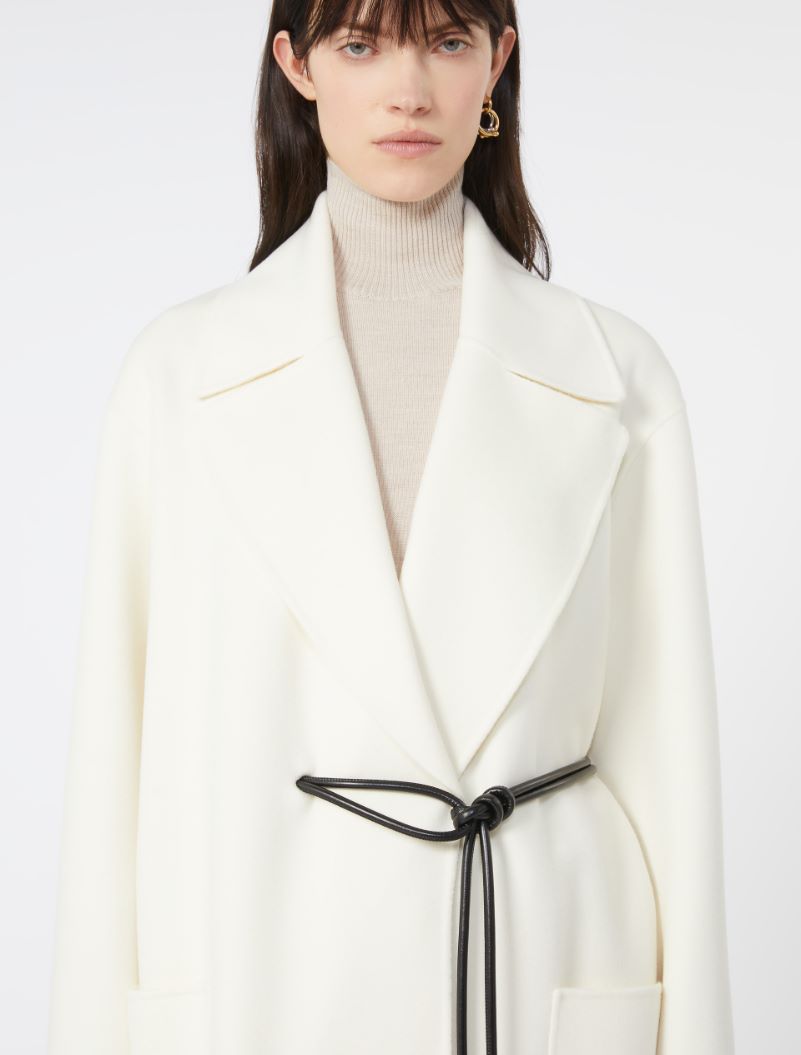 Double-faced robe coat - MILK - Sportmax - 4
