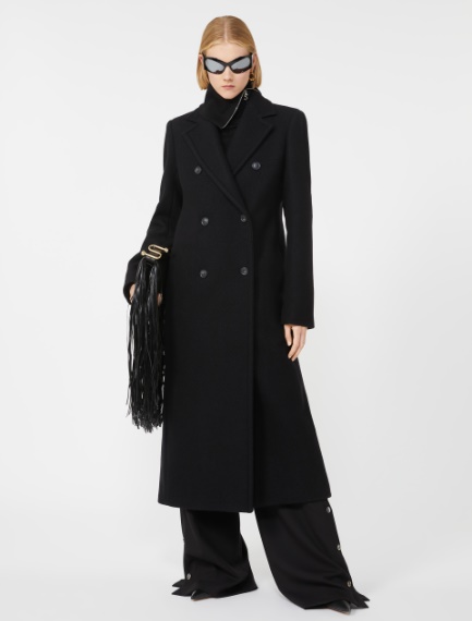 Double-breasted coat - BLACK - Sportmax