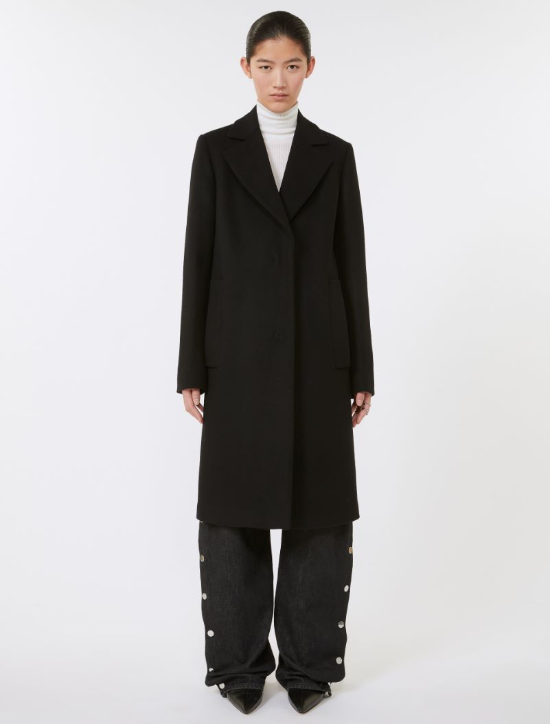 Double-sided fabric coat - BLACK - Sportmax - 2