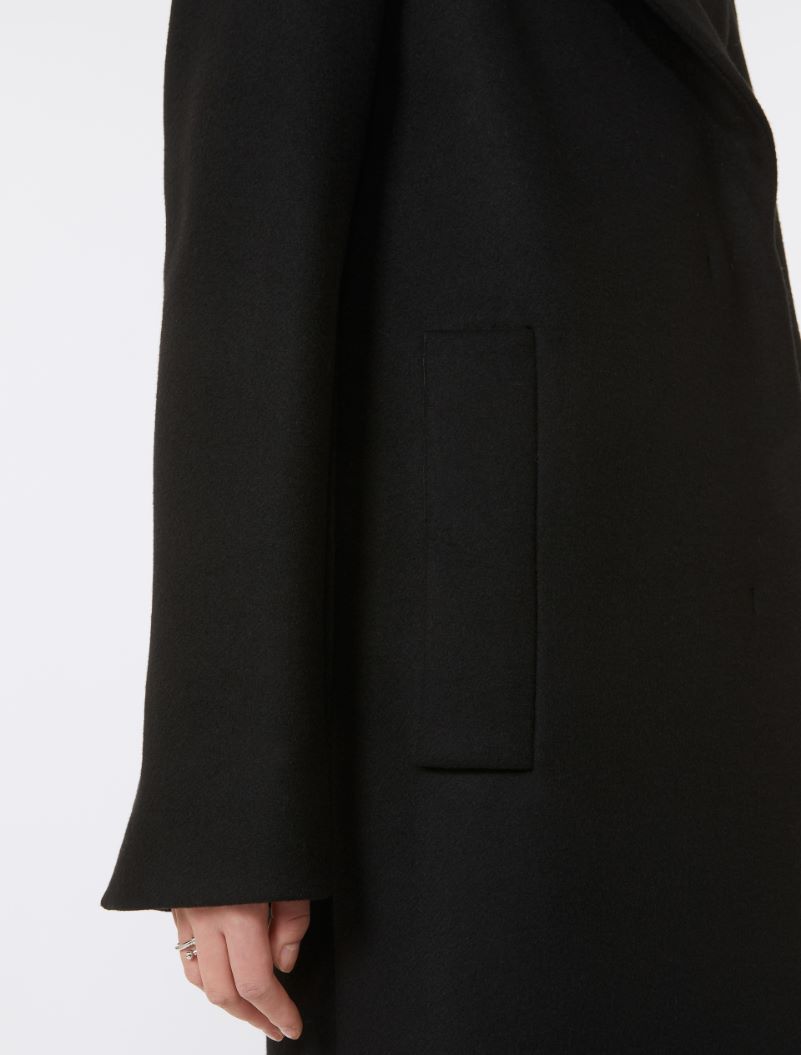 Double-sided fabric coat - BLACK - Sportmax - 4