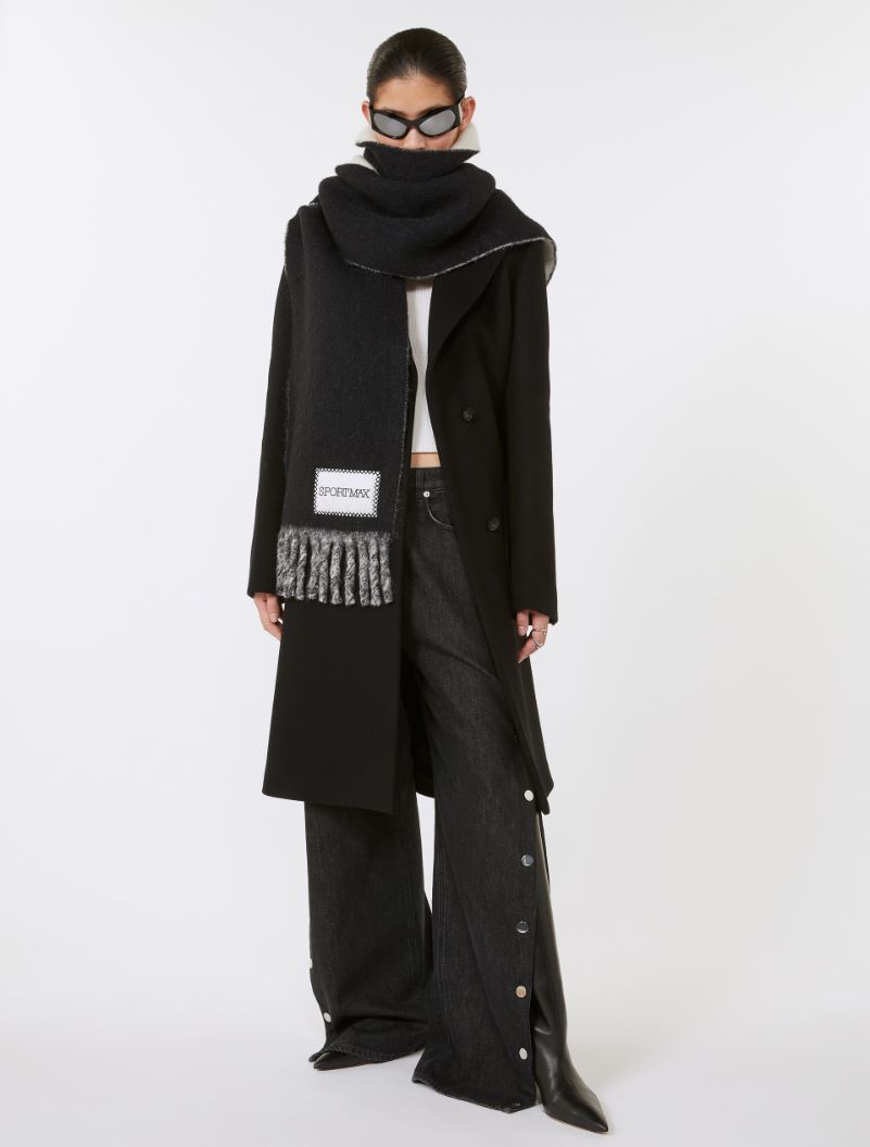 Double-sided fabric coat - BLACK - Sportmax