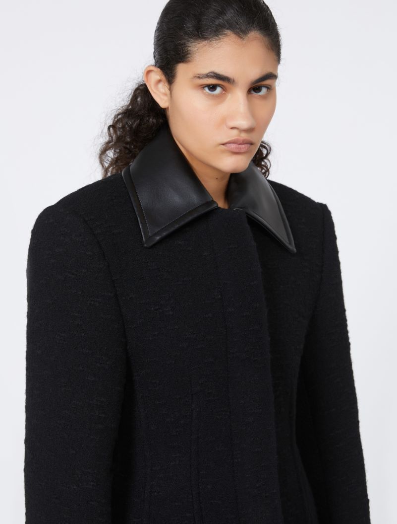 Fitted wool coat - BLACK - Sportmax - 4