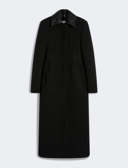 Fitted wool coat - BLACK - Sportmax