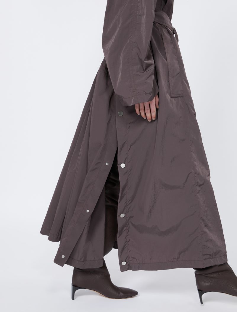 Oversized taffeta trench coat - COFFEE - Sportmax - 5