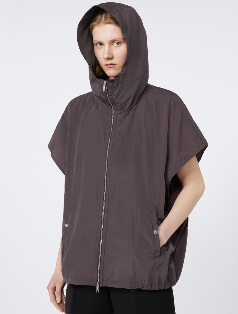 Oversized taffeta trench coat - COFFEE - Sportmax - 6