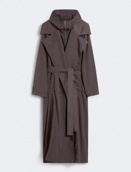 Oversized taffeta trench coat - COFFEE - Sportmax