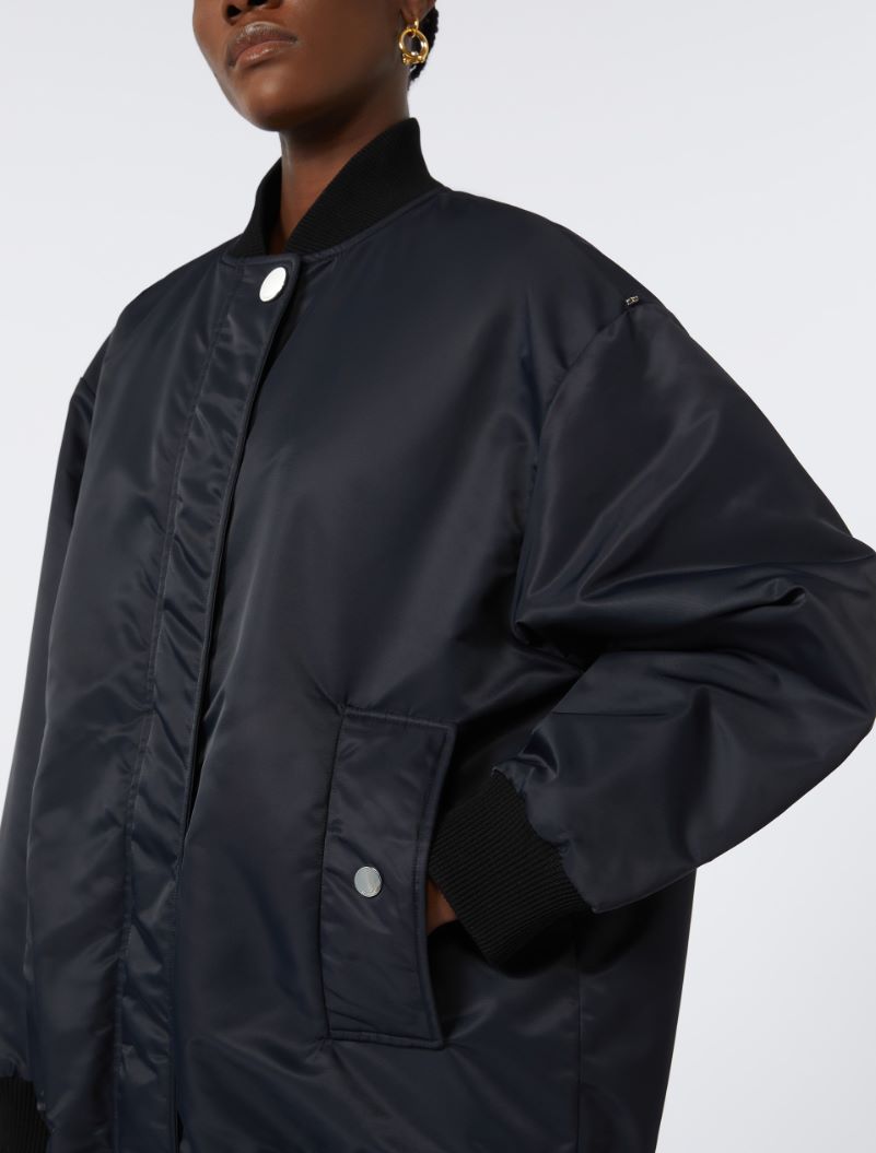 Bomber oversize in twill - NERO - Sportmax - 4