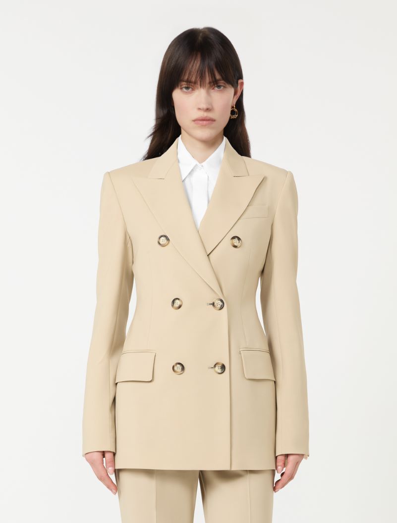 Double-breasted wool tailored blazer - MAKE UP NUDE - Sportmax - 2