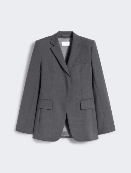 Stretch wool jacket - DARK GREY - Sportmax