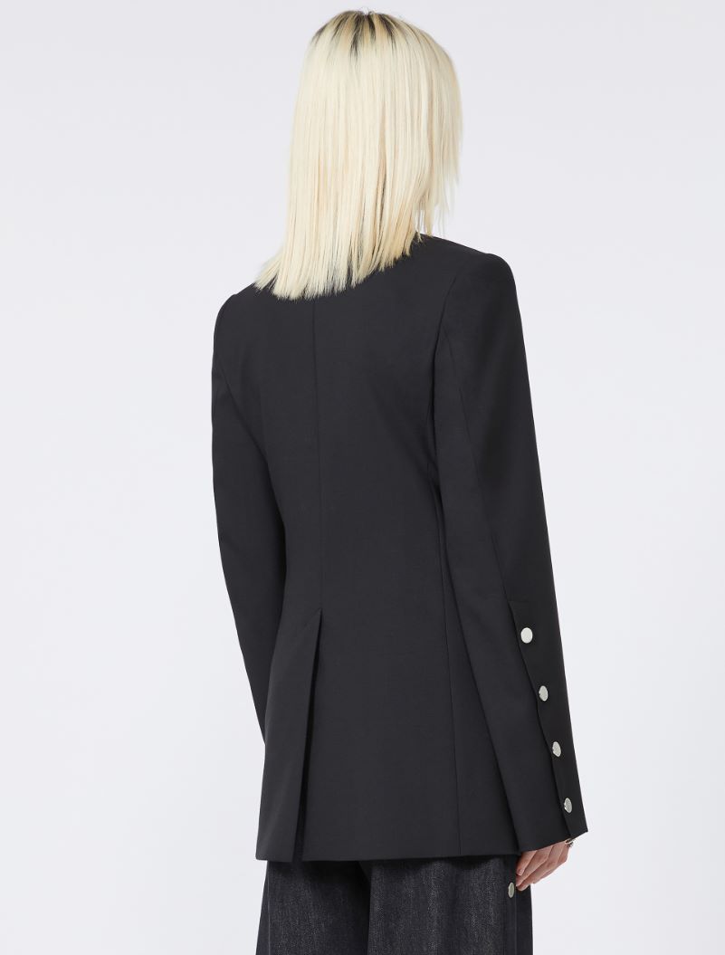 Stretch wool jacket - BLACK - Sportmax - 3